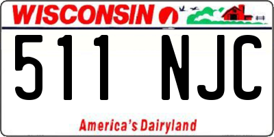 WI license plate 511NJC