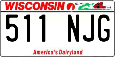 WI license plate 511NJG