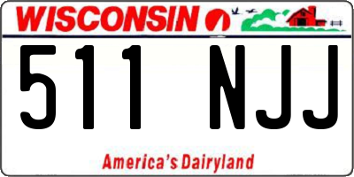 WI license plate 511NJJ