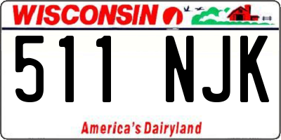 WI license plate 511NJK
