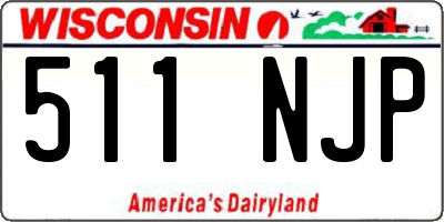 WI license plate 511NJP