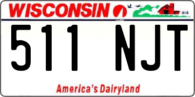 WI license plate 511NJT