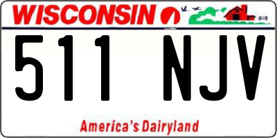 WI license plate 511NJV