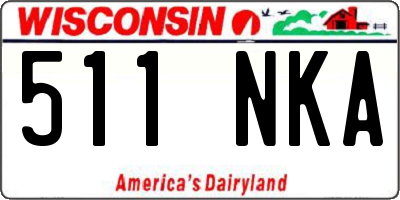 WI license plate 511NKA