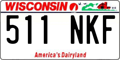 WI license plate 511NKF