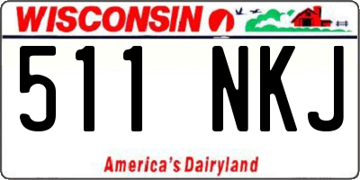 WI license plate 511NKJ