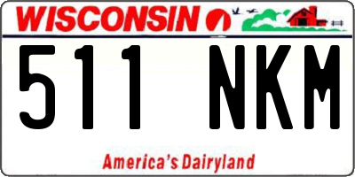 WI license plate 511NKM