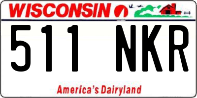 WI license plate 511NKR