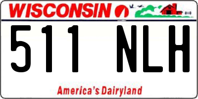 WI license plate 511NLH