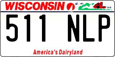 WI license plate 511NLP