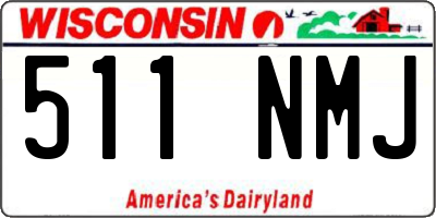 WI license plate 511NMJ