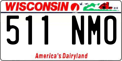 WI license plate 511NMO
