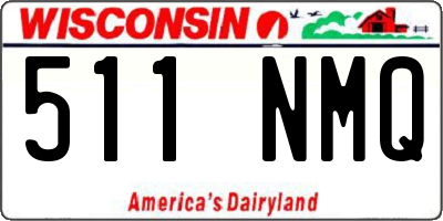 WI license plate 511NMQ