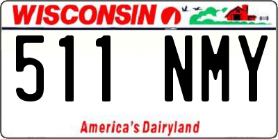 WI license plate 511NMY