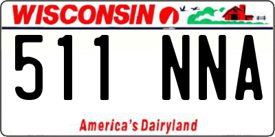 WI license plate 511NNA