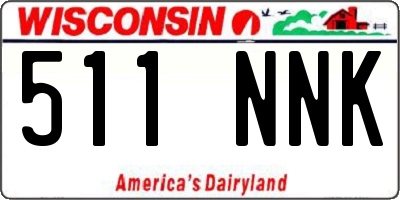 WI license plate 511NNK