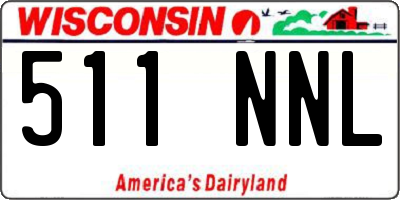 WI license plate 511NNL