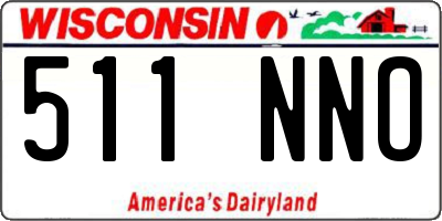 WI license plate 511NNO