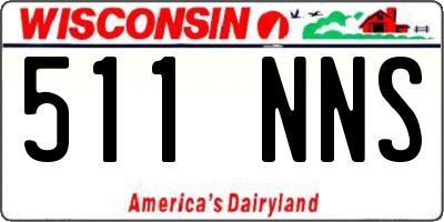 WI license plate 511NNS