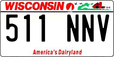WI license plate 511NNV