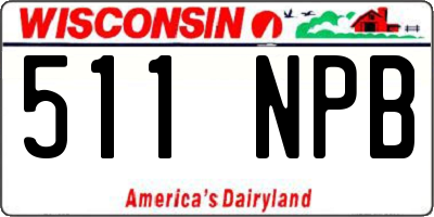 WI license plate 511NPB
