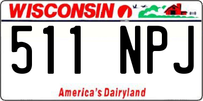 WI license plate 511NPJ