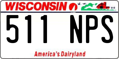 WI license plate 511NPS