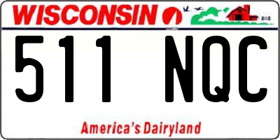 WI license plate 511NQC