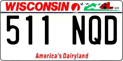 WI license plate 511NQD