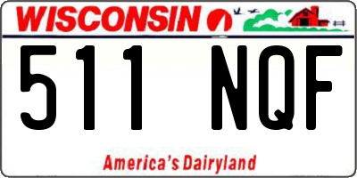 WI license plate 511NQF