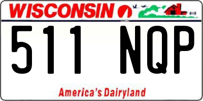 WI license plate 511NQP