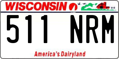 WI license plate 511NRM