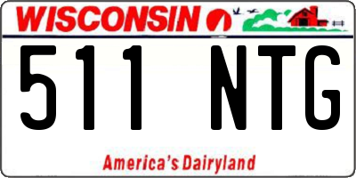 WI license plate 511NTG