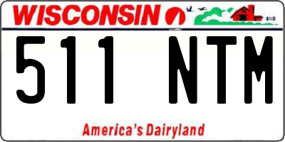 WI license plate 511NTM