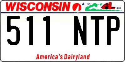 WI license plate 511NTP