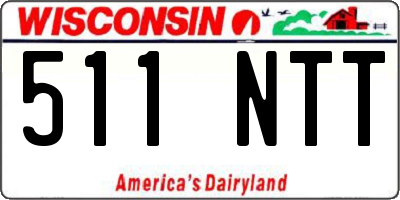 WI license plate 511NTT