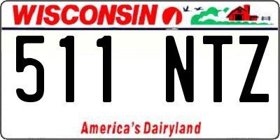 WI license plate 511NTZ