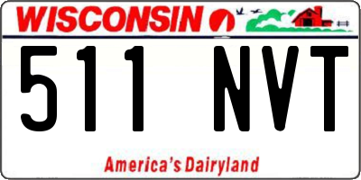 WI license plate 511NVT