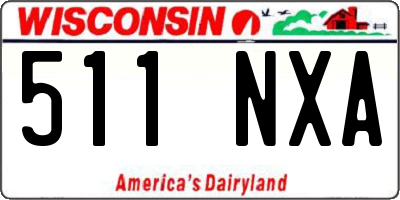 WI license plate 511NXA