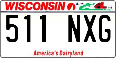 WI license plate 511NXG