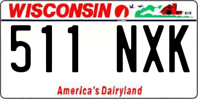 WI license plate 511NXK