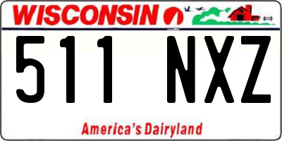 WI license plate 511NXZ