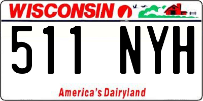 WI license plate 511NYH