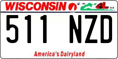 WI license plate 511NZD
