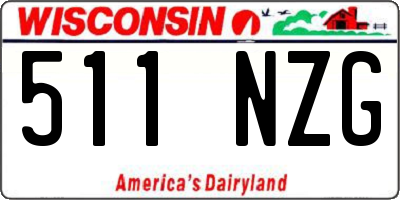 WI license plate 511NZG