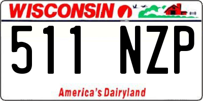 WI license plate 511NZP