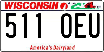 WI license plate 511OEU