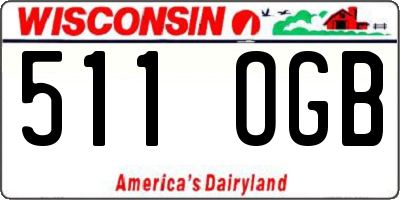 WI license plate 511OGB