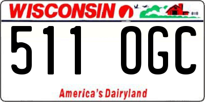 WI license plate 511OGC