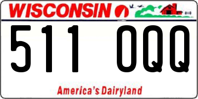 WI license plate 511OQQ
